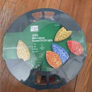 HOME ACCENTS HOLIDAY100 Count Multi-Colored Faceted C9 LED Lights